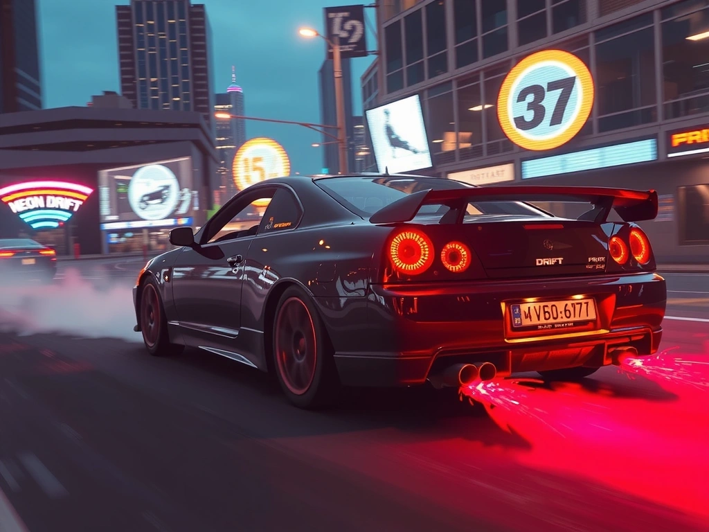 Neon Drift - Drift Sequence